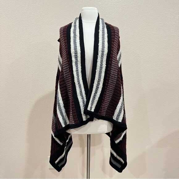 ana Multi Color Textured Sleeveless Cardigan Size Small - Picture 9 of 12